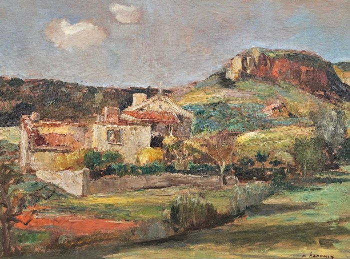 Paul Hannaux (1899-1954) - Le mas dans la campagne