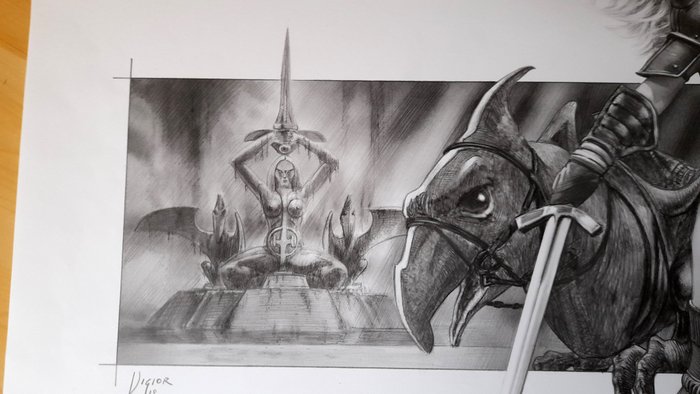 Giordano Vincenzo - 1 Original drawing - Cinema Pencils - Taarna dal film Heavy metal - 2018