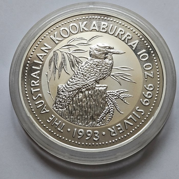 Australien. 10 Dollars 1993 Kookaburra, 10 Oz (.999)