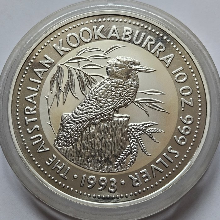 Australien. 10 Dollars 1993 Kookaburra, 10 Oz (.999)