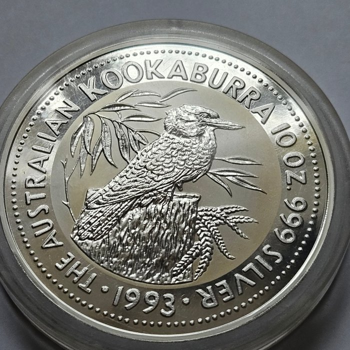 Australien. 10 Dollars 1993 Kookaburra, 10 Oz (.999)