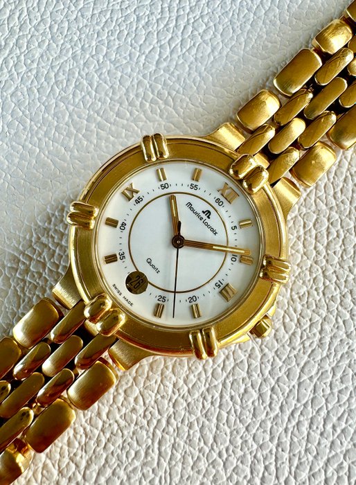 Maurice Lacroix - Calypso - 38mm - 18k Gold Electroplated G10 - Ingen mindstepris - 95374 - Mænd - 1990-1999