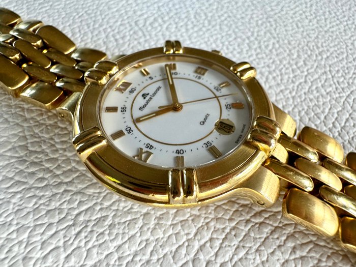 Maurice Lacroix - Calypso - 38mm - 18k Gold Electroplated G10 - Ingen mindstepris - 95374 - Mænd - 1990-1999