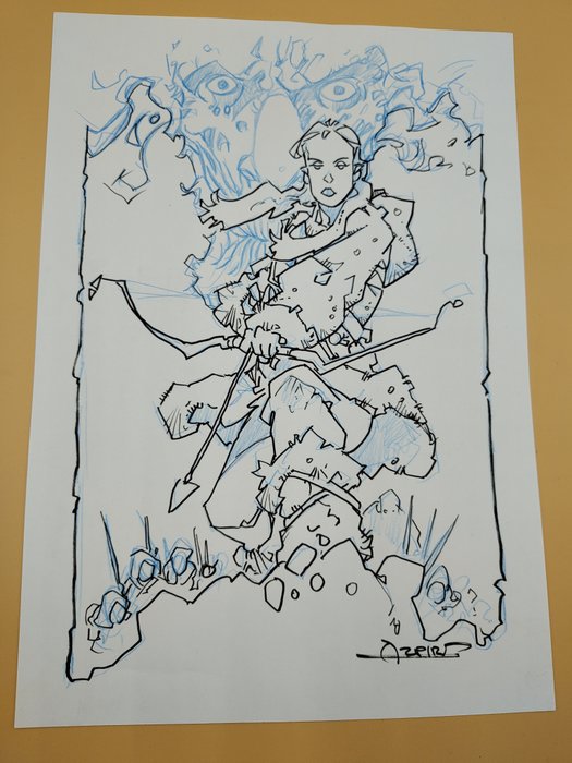 Alfonso Azpiri - 1 Original drawing - Game of Thrones - Ygritte