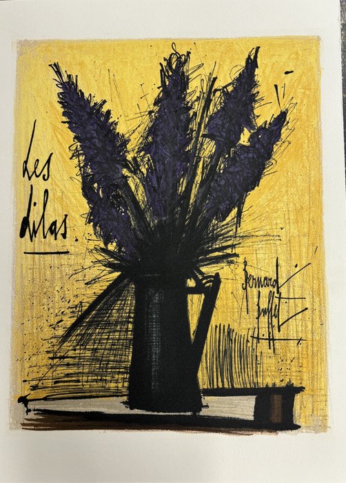 Bernard Buffet (1928-1999) - L'herbier - Les Lilas 1966