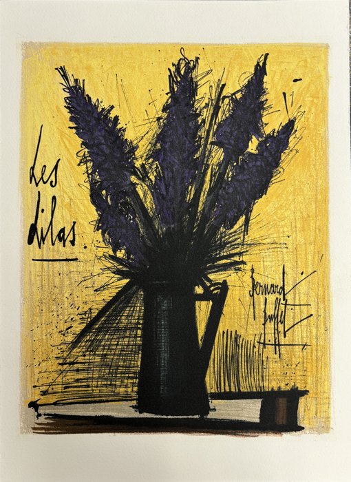 Bernard Buffet (1928-1999) - L'herbier - Les Lilas 1966