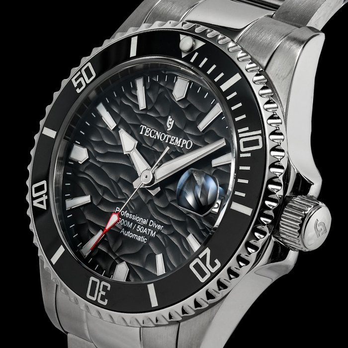 Tecnotempo - Professional Diver 500M / 50ATM  - Black dial- - Ingen mindstepris - TT.500.WB - Mænd - 2011-nu