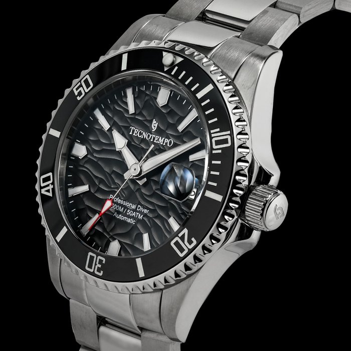 Tecnotempo - Professional Diver 500M / 50ATM  - Black dial- - Ingen mindstepris - TT.500.WB - Mænd - 2011-nu