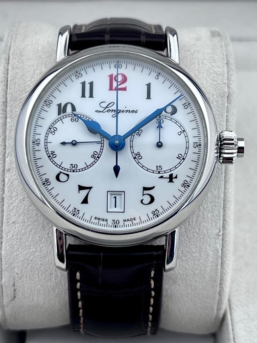 Longines - Heritage 180th Anniversary Limited Edition Single Push Column Automatic Chronograph - L2.775.4 - Mænd - 2011-nu