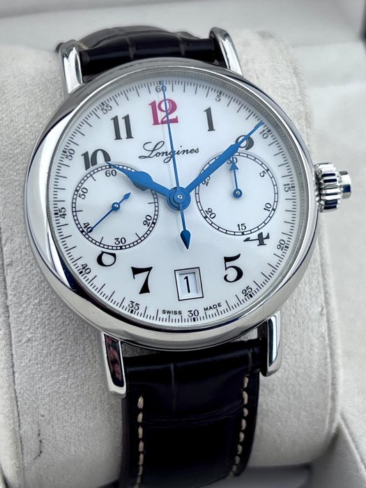 Longines - Heritage 180th Anniversary Limited Edition Single Push Column Automatic Chronograph - L2.775.4 - Mænd - 2011-nu