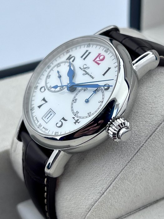 Longines - Heritage 180th Anniversary Limited Edition Single Push Column Automatic Chronograph - L2.775.4 - Mænd - 2011-nu