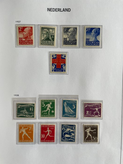 Holland 1925/1939 - Samling mellem NVPH 166 og 355 i Davo-album