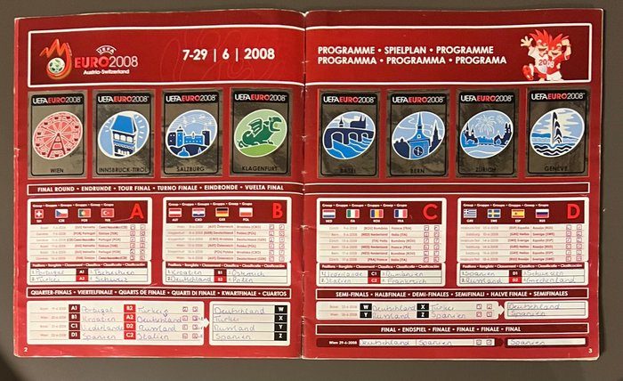 Panini - EURO 2008 Austria/Swizerland - 1 Complete Album