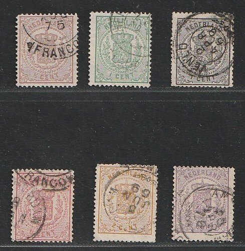 Holland 1869/1871 - våben serie - NVPH 13/18