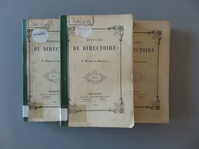 A. Granier de Cassagnac - Histoire du Directoire - France - History - Revolution - 1851-1852