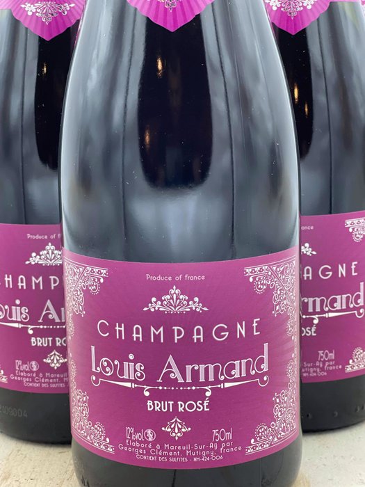 Louis Armand, Brut - Champagne Rosé - 6 Flasker (0,75 L)