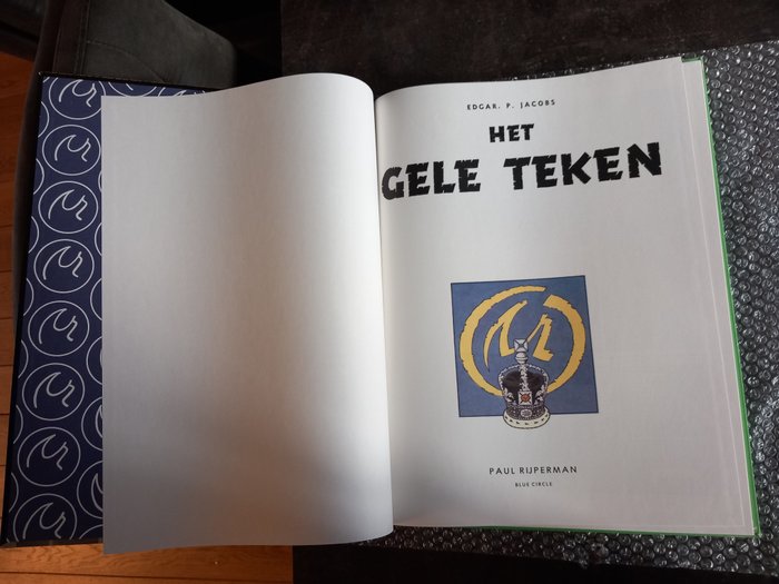 Blake  Mortimer 3 a - Het gele teken - 1 Album - Første udgave/genoptryk - 1985