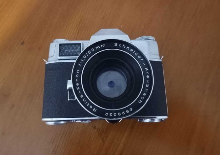 Kodak Retina Reflex III with 3 Schneider lenses and case | Analogt kamera