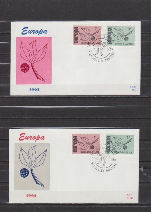 Europa CEPT 1965/1969 - Komplet samling af Europa CEPT FDC med alle forskellige versioner pr. FDC pr. land. - Europa CEPT FDC Michel België 1399/1400 t/m Cyprus 319/321 onbeschreven en gelopen.