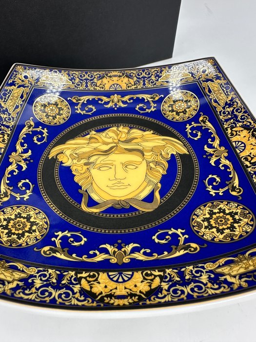 Versace x Rosenthal - Fad - "Medusa Blue" - Keramik