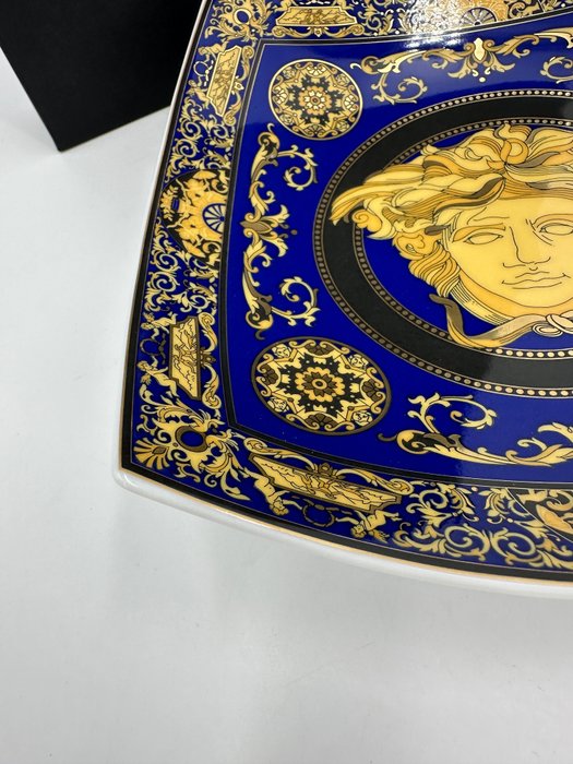 Versace x Rosenthal - Fad - "Medusa Blue" - Keramik