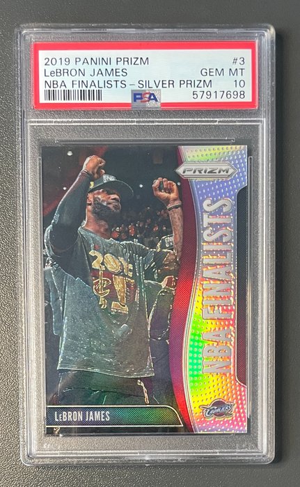 2019 - Panini Prizm - NBA Finalists - Silver Prizm - LeBron James - #3 - 1 Graded card - PSA 10