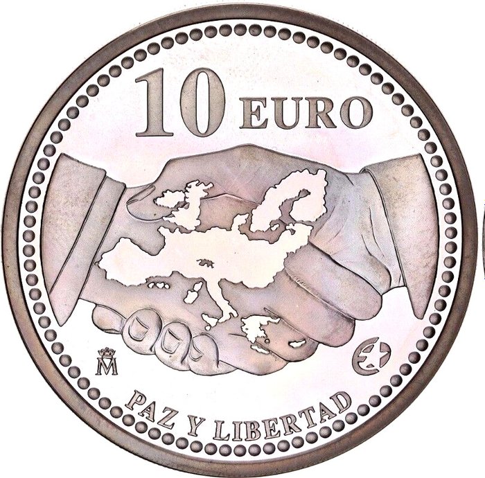 Spanien 10 Euro 2005 "Paz y Libertad" Proof  (Ingen mindstepris)