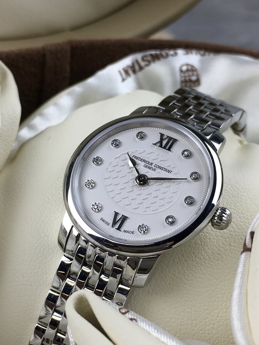 Frédérique Constant - Slimline Mini Diamonds - FC-200WHDS6B - Kvinder - 2011-nu