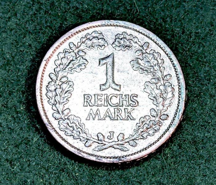 Tyskland. Republica Weimar. 1 Reichsmark 1926 ceca J (Escasa)  (Ingen mindstepris)