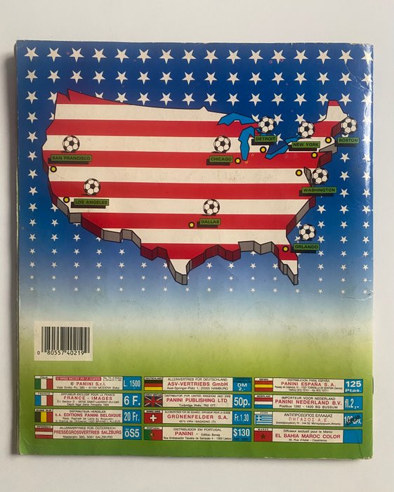 Panini USA 94 World Cup - 1 Complete Album - Good (GD)