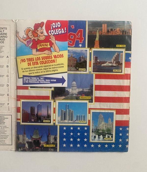 Panini USA 94 World Cup - 1 Complete Album - Good (GD)