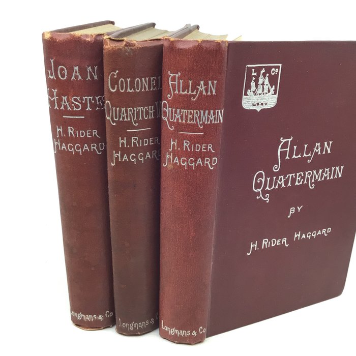 H Rider Haggard - Haggard novels: Joan Haste; Colonel Quaritch VC; Allan Quatermain - 1888