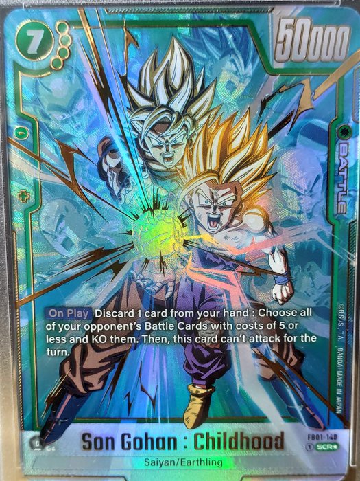 Dragon Ball Fusion World Graded card - FB01 - Son Gohan Childhood - Secret Rare - Alternate Art - PSA 10