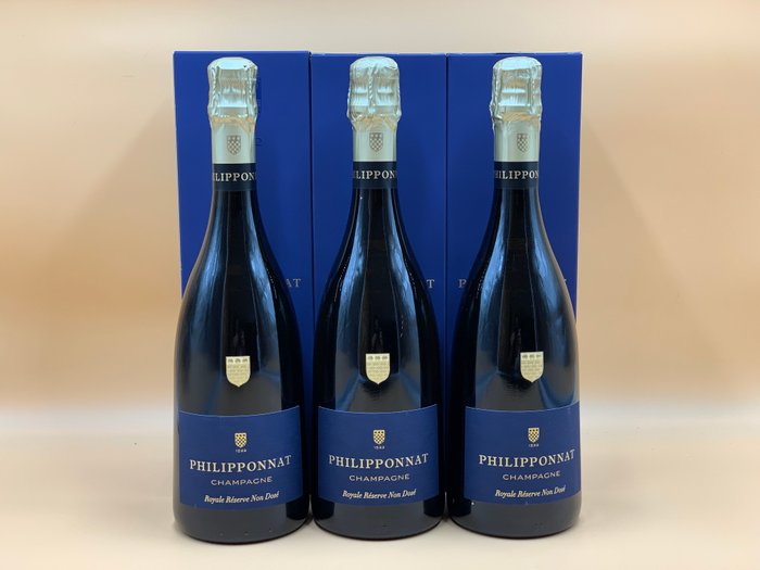 Philipponnat, Royale réserve Non Dosé - Champagne - 3 Flasker (0,75 L)