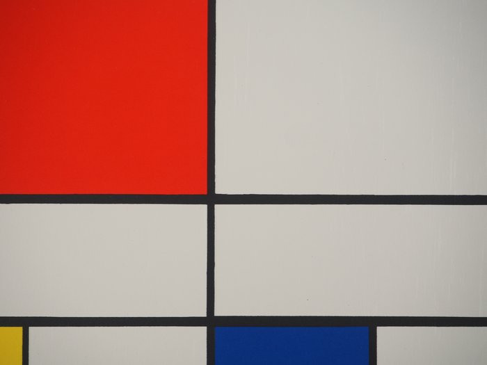 Piet Mondrian (1872-1944) - Composition C n°III en rouge, bleu et jaune