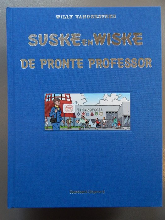 Suske en Wiske - De Pronte Professor - luxe linnen hc - Technopolis uitgave - 1 x deluxe album - Første udgave - 2006