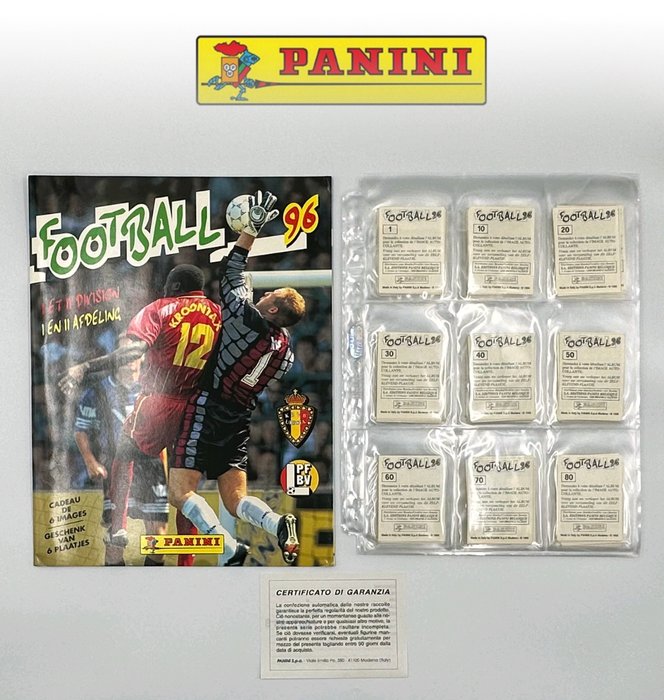 Panini - Football 96 Belgium - 1 Empty album + complete loose sticker set