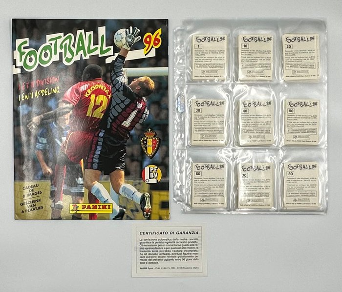 Panini - Football 96 Belgium - 1 Empty album + complete loose sticker set