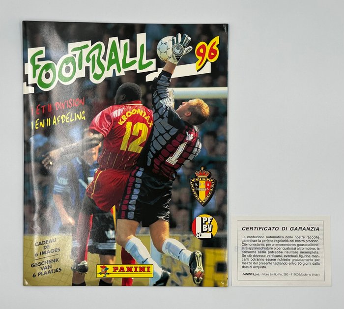 Panini - Football 96 Belgium - 1 Empty album + complete loose sticker set