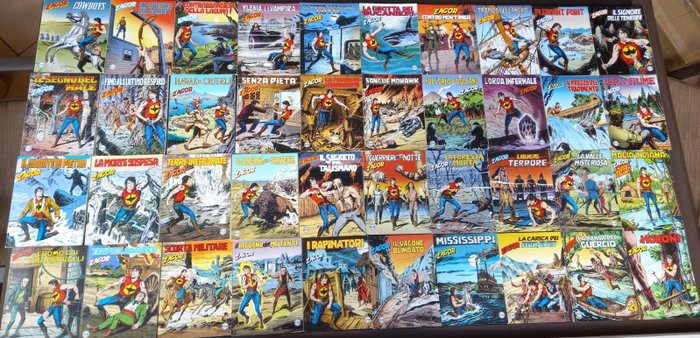 Zagor nn. 501/600 - sequenza completa - 100 Comic - Første udgave