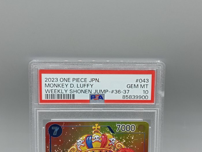 2023 One Piece Japanese Promos 043 Monkey D. Luffy Weekly Shonen Jump-Issue 36-37 Graded card - One Piece - PSA 10