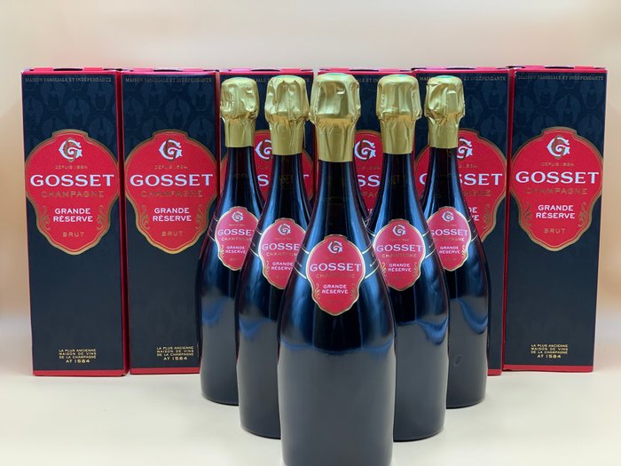 Gosset Grande Reserve Brut - Champagne - 6 Flasker (0,75 L)