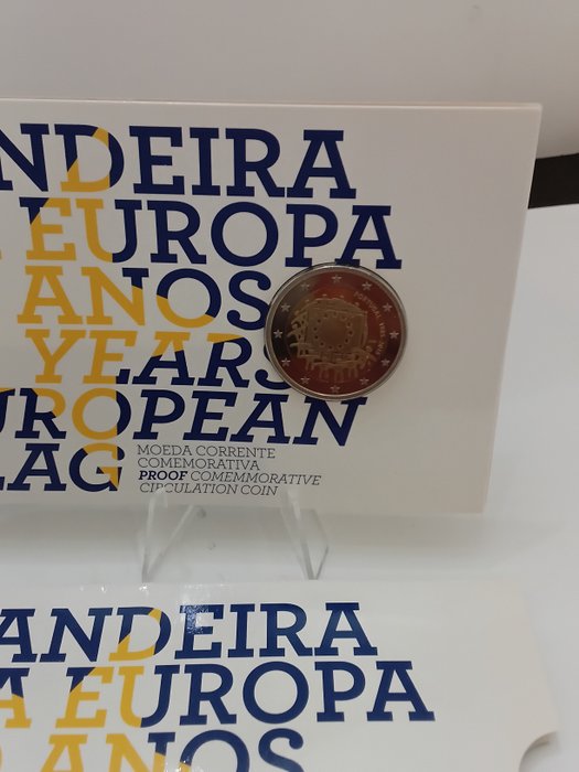 Portugal. 2 Euro 2015 "Bandiera Europea" Proof + BU