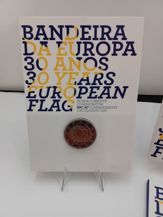 Portugal. 2 Euro 2015 "Bandiera Europea" Proof + BU