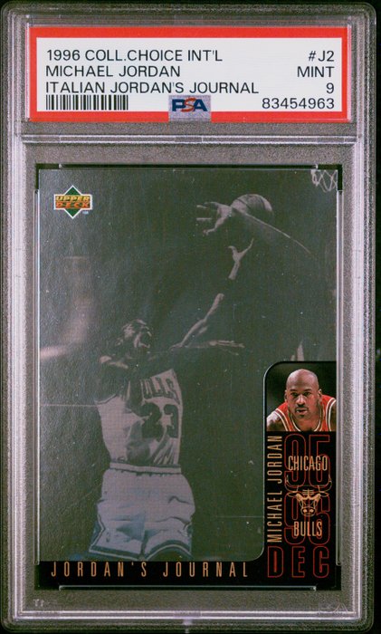 1994 Upper Deck Collector's Choice Michael Jordan #J2 Italian Jordan's Journal PSA 9 Graded card