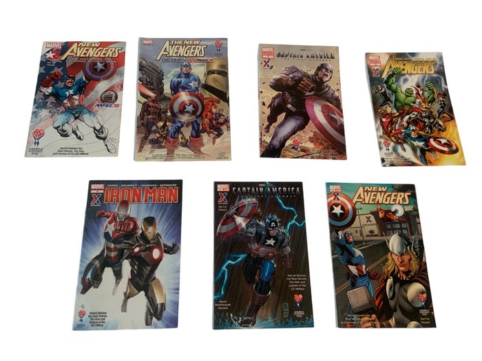 Captain America - New Avengers Captain America - 7 Marvel-specialudgaver til det amerikanske militær - Begrænset udgave - 2007/2013