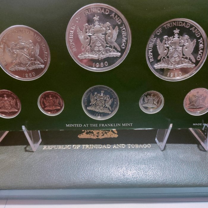 Trinidad og Tobago Proof Set 1980  (Ingen mindstepris)