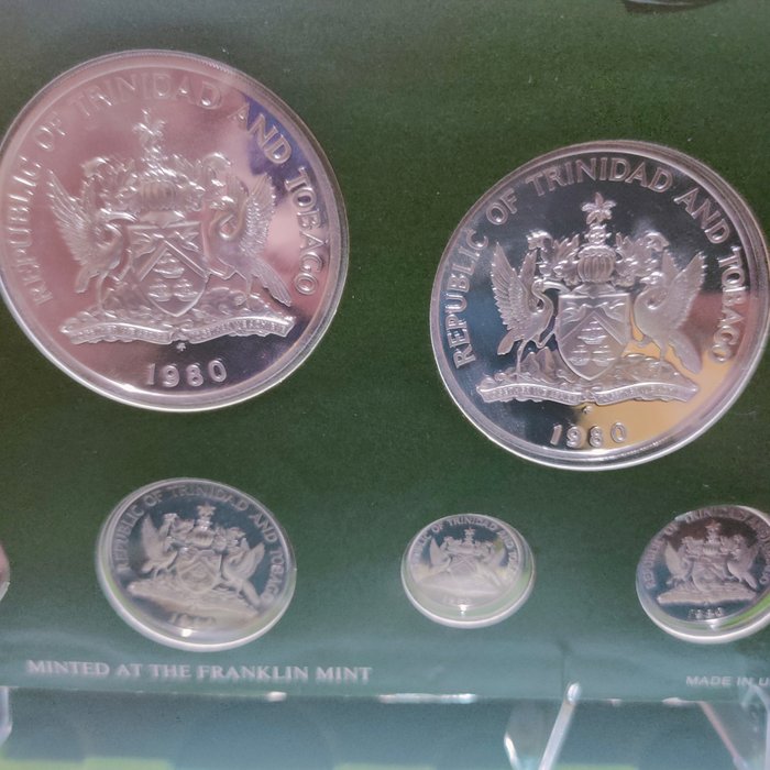 Trinidad og Tobago Proof Set 1980  (Ingen mindstepris)