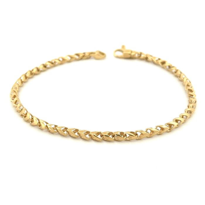 Raika - Armbånd - Solid bracelet - 71 g - 18 kraat Gulguld