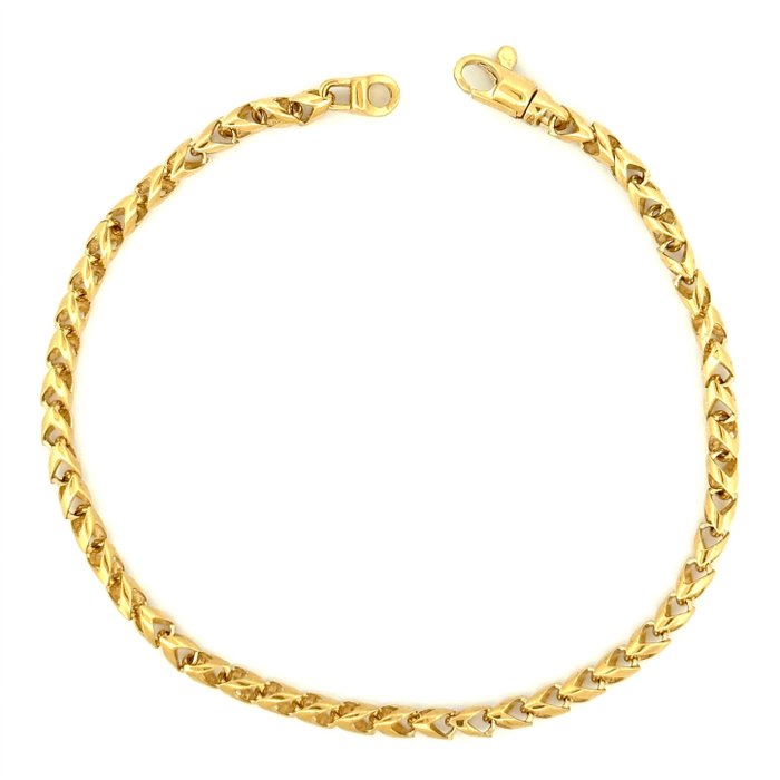 Raika - Armbånd - Solid bracelet - 71 g - 18 kraat Gulguld